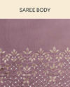 Mulberry Floral Patterned Saree image number 4
